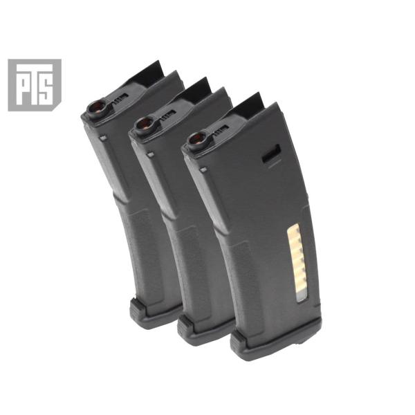 H2648B-3P　PTS 東京マルイ 次世代対応 EPM 120発 マガジン BK 3本セット