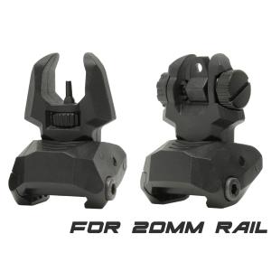 MAGPULタイプ MBUS-PRO レプリカバックアップサイト TAN 刻印