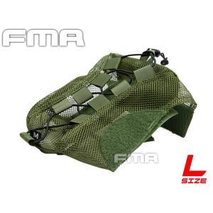 H7760OL FMA バリスティックタイプ Lサイズ用 メッシュヘルメットカバー w/ ランヤード