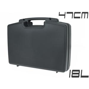 ハードガンケース40cm ブラック 18Lブロッククッション 防水道具箱