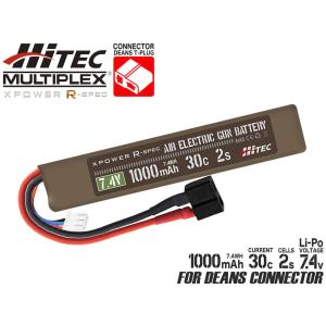 HMJ-BAT-004　ハイテック Li-Po 7.4V 1000mAh 30C 2S(ディーンズ)