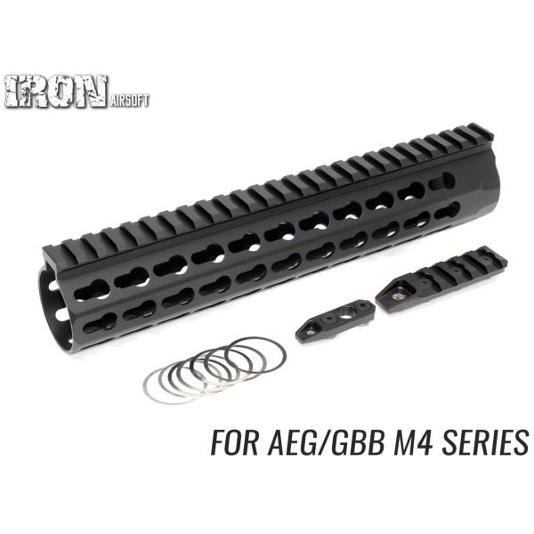 IRO-1305N　IRON AIRSOFT KACスタイル URX4 10インチ RAS M4