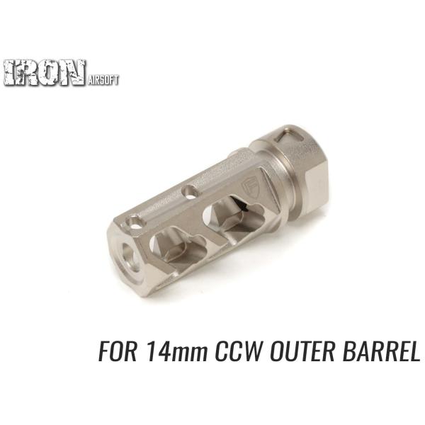 IRO-1603M　IRON AIRSOFT FORTISスタイル 5.56 マズルブレーキ Nit...