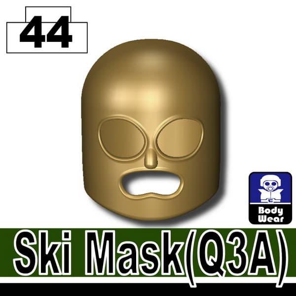 L0124E　AFM スキー マスク Q3A/ダークタン 特殊部隊装備/民兵装備/目出し帽/バラクラ...