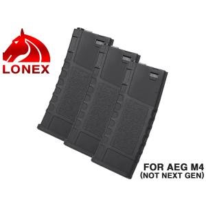 LGB-06-14-3PC　LONEX ハイキャパシティ 200Rds ポリマーマガジン AEG