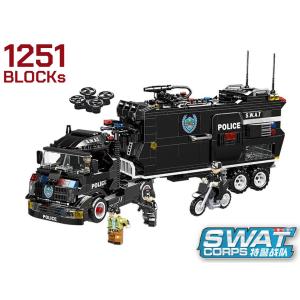 M0028S　AFM SWAT シリーズ 2WAY コンボイコマンドトラック 1251Blocks