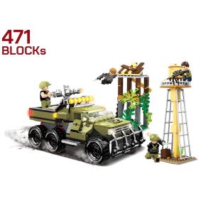 M0030S　AFM エンカウンターバトルフィールドシリーズ タワーアサルター VS 6X6 装甲車 471Blocks｜militarybase