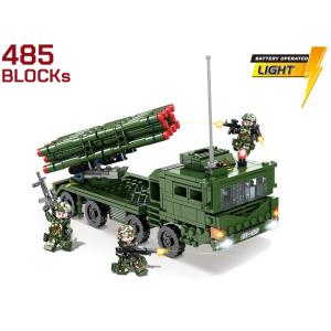 M0064T　AFM 中国軍 AR-3（PHL-16) 自走式多弾ロケットランチャー 485Blocks｜militarybase