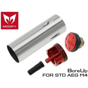 MD-CSBR-M4BU MODIFY 放熱 ニッケルフィニッシュ ボアアップシリンダー 4点セット for M4