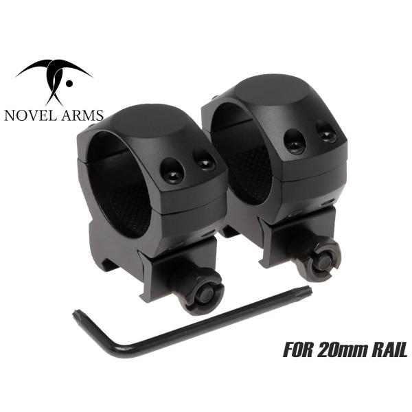 NA-SCM-002BL　NOVEL ARMS ダブルナットマウント LOW 30mmチューブ対応 ...