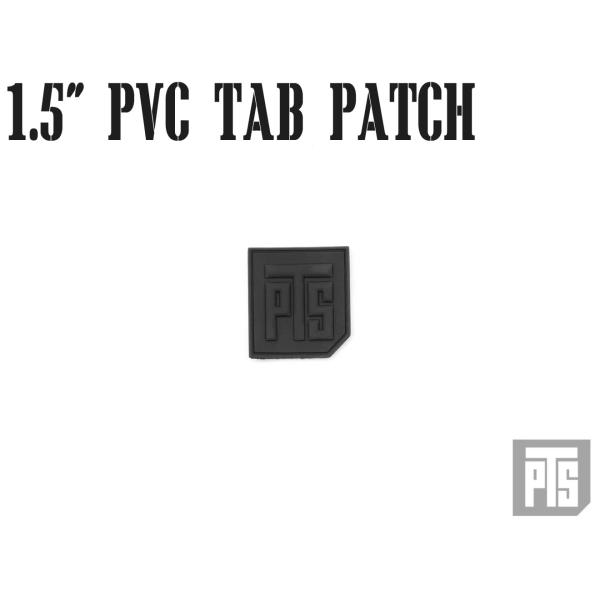 PTS-0048　【正規品】PTS 1.5インチ PVC Tab パッチ BK