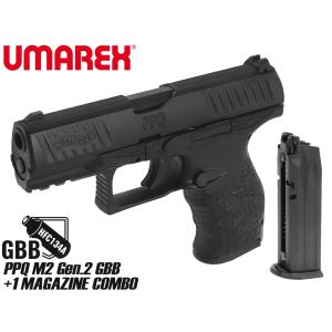 UM3J-PPQM2-S-BK02　Umarex Walther PPQ M2 Gen.2 GBBハンドガン(BK) +1マガジン Combo｜militarybase