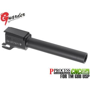 USP-09(BK)　GUARDER USP 9mmマーキング スチールCNC アウターバレル for マルイ GBB USP｜MILITARY BASE