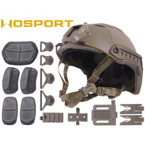 WO-HLM-003T　WoSporT FAST CARBONタイプ ヘルメット ハイグレードバージョン M-SIZE TAN｜militarybase