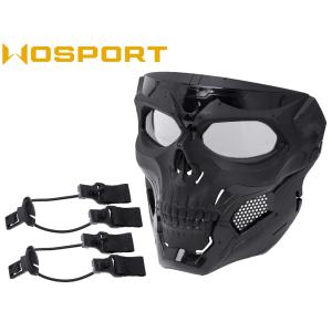 WO-MSK-004B　WoSporT スカルメッセンジャーマスク BK