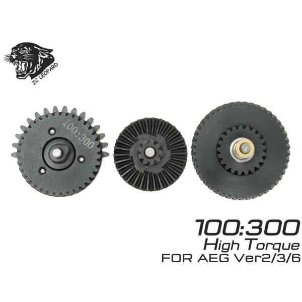 ZC-GEAR-017　ZC LEOPARD AEG 100：300 スチールCNC ベアリングギア...