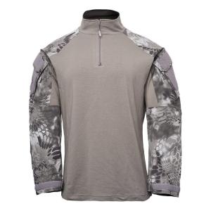 Kryptek クリプテック 正規品 TACTICAL LS ZIP コンバットシャツ 19TACZLSDCR3 DARK CHARCOAL/RAID Sサイズ