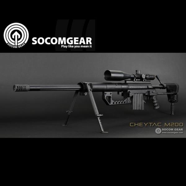 SOCOMGEAR CHEYTAC M200 フルリアル刻印 6mmBB弾 排莢式 スナイパーライフ...