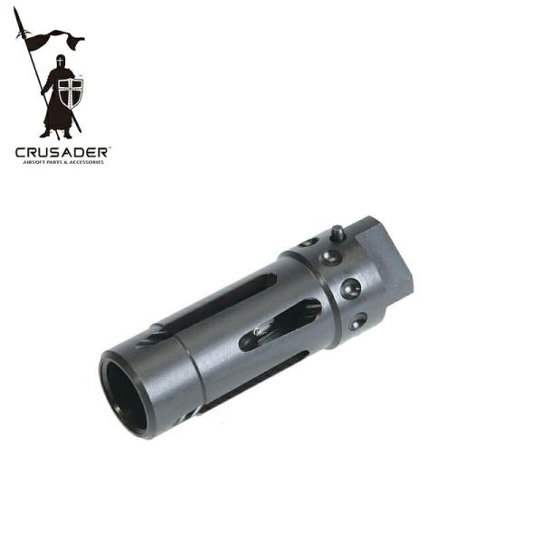 CRUSADER / クルセイダー SR25 QDC 14mm逆ネジ フラッシュハイダー BK [C...