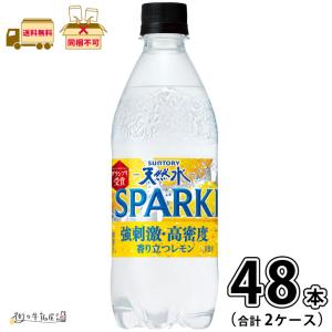 サントリー天然水　SPARKLING レモン 2ケース 合計48本 【送料無料】 500ml ペットボトル サントリー