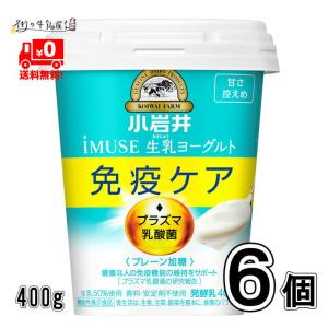 小岩井 免疫ケアヨーグルト 甘さすっきり 400g 6個セット｜街の牛乳屋さん