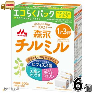 森永 チルミル エコらくパック つめかえ用 6箱 【送料無料】 （400g×12袋） 【森永斡旋品】