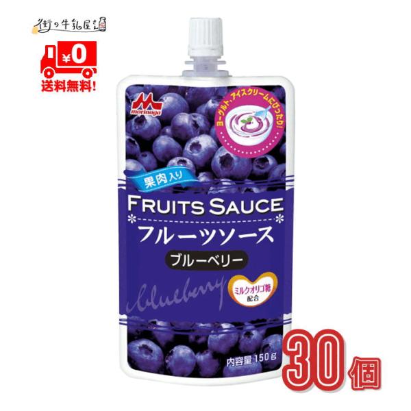 森永フルーツソース ブルーベリー 30個 常温保存 長期保存可能 ロングライフ ローリングストック ...