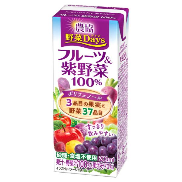 農協 野菜Days フルーツ＆紫野菜100％ 36本セット 送料無料 SS対象外