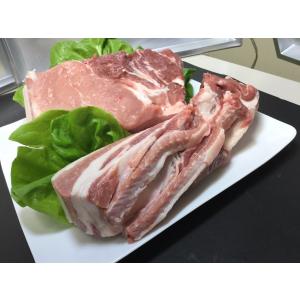 茨城県産豚バラ塊　1kg｜milkkoubou