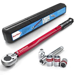 トルクレンチ タイヤ交換 自動車用 Aurlloct 差込角12.7mm 28-210N・m プリセット式 とるくレンチ バイク用 精度±3%