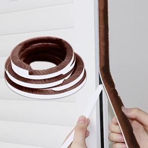ALLMIRA 隙間テープ すきまモヘアテープ 10m×7mm×12mm 超ロングサイズ モヘアすき間シール 虫よけすき間テープ 隙間風防止テー