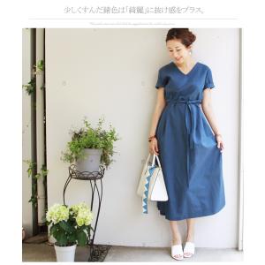 マタニティ 服 授乳服 リネン&コットン・Vネ...の詳細画像5