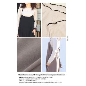 マタニティ 服 授乳服 ジョーゼットサロペット...の詳細画像4