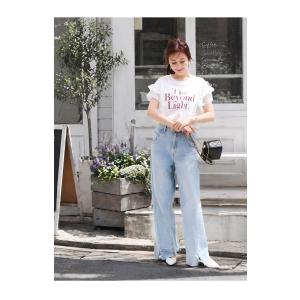 授乳服・マタニティウエア 授乳口付き袖フリル&...の詳細画像2