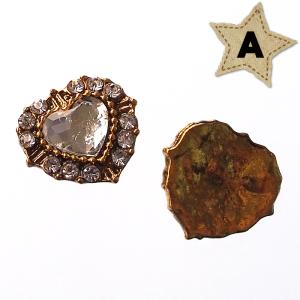 【1個 50円】12mm ラインストーン ハー...の詳細画像1