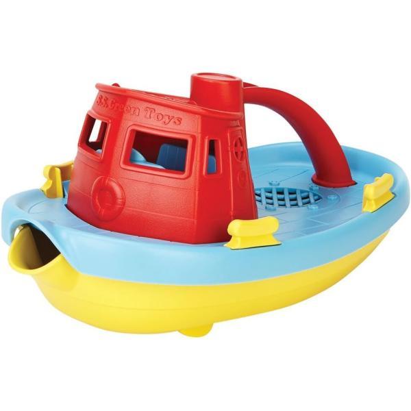 Green Toys グリーントイズ タグボート 船 レッド お風呂 水遊び おもちゃ 並行輸入品