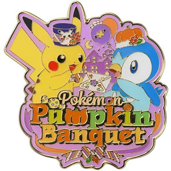 ポケモンセンターオリジナル ロゴ ピンズ Pokemon Pumpkin Banquet ピカチュウ...