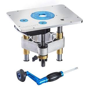 Rockler Pro Lift Router Lift, 9-1/4'' x 11-3/4'' Plate