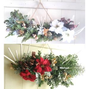 クリスマス生ガーランド クリスマスリース 玄関ク...の商品画像
