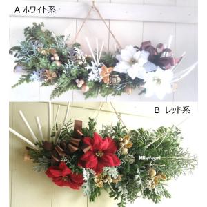 クリスマス生ガーランド クリスマスリース 玄関...の詳細画像2