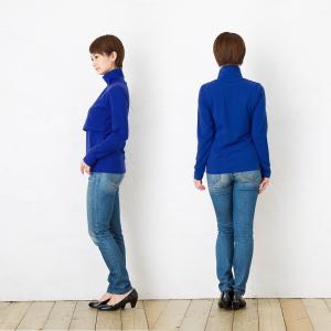 母乳育児 授乳 授乳服 ストレッチ 丸首 長袖...の詳細画像3