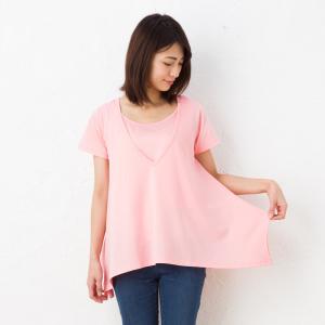 送料無料 授乳服 マタニティ 兼用 半袖 Vネ...の詳細画像2