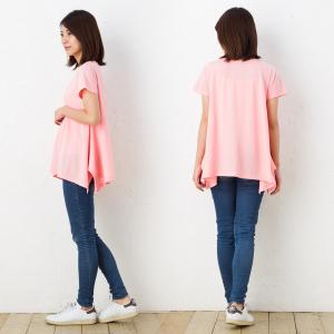 送料無料 授乳服 マタニティ 兼用 半袖 Vネ...の詳細画像3