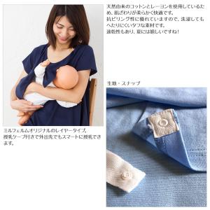 送料無料 授乳服 マタニティ 兼用 半袖 Vネ...の詳細画像5