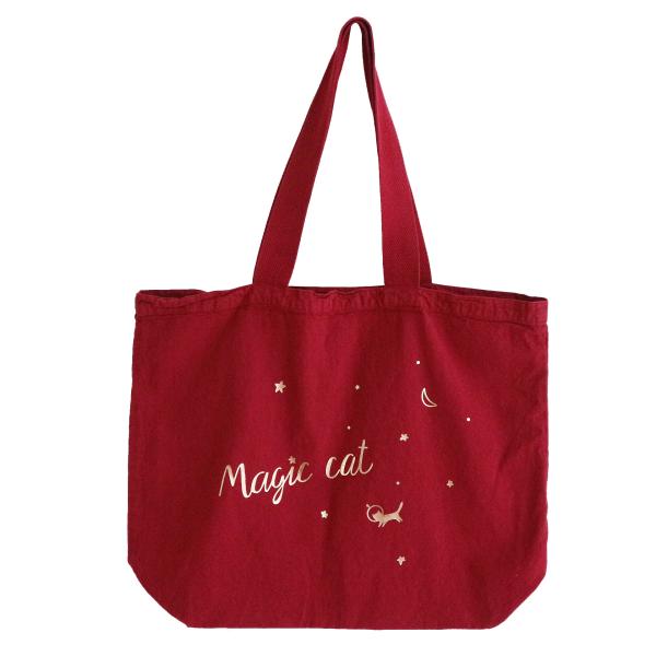 Des petits hauts NOLA マジック キャット トートバッグ 赤 magic cat...