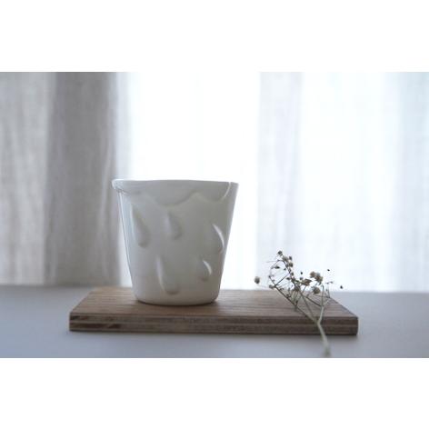 フランス kat's. Nuage blanc 白い雲のカップ 陶磁器