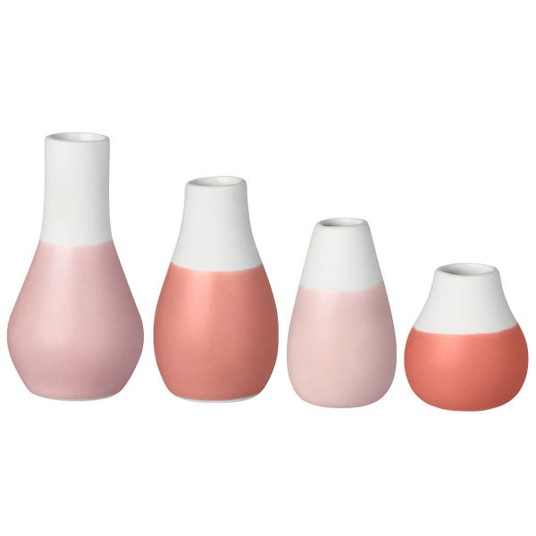 Rader Mini Pastel Vase ミニ パステル フラワー ベース 4本セット ピンク ...