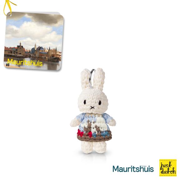 Just Dutch Miffy フェルメール ミッフィー キーリング デルフトの眺望 あみぐるみ ...