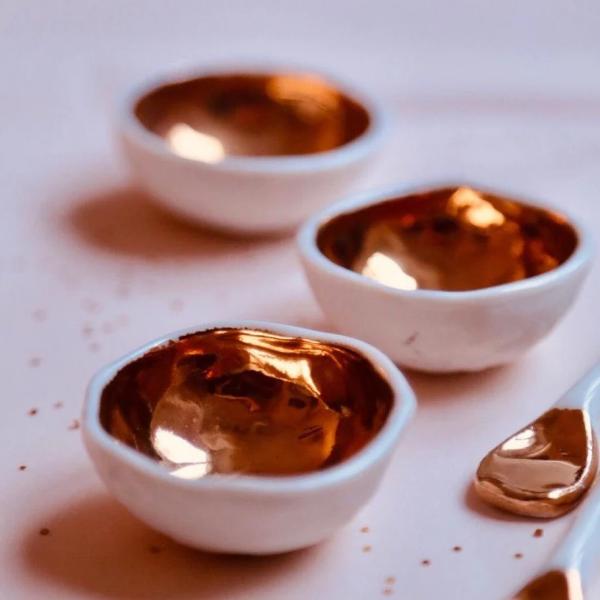 Myriam ait amar ceramics Coupelle XS Doree ゴールド ミニ...
