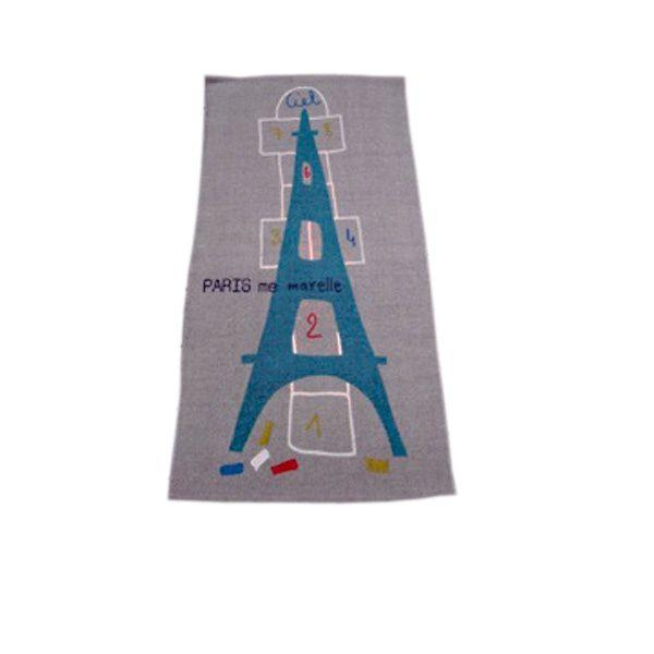 MONOPRIX × MARCELLA&amp;PEPEE　エッフェル塔 ラグ